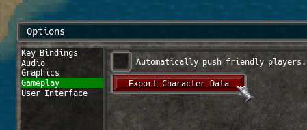 Export Character Data