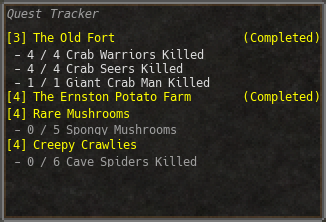 Quest tracker.