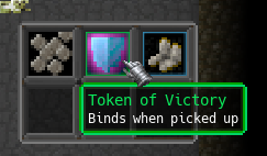 Tokens drop from bosses.